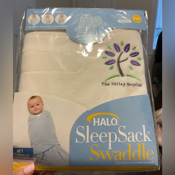 Halo Other - NEW White Halo sleep sack swaddle microfleece 0-3 month old baby